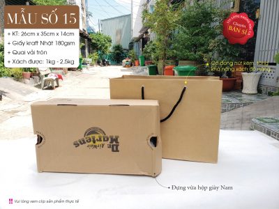 Túi giấy đựng hộp giày Nam