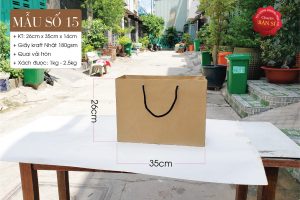 Kraft paper bag size L carrying Men's shoes boxes