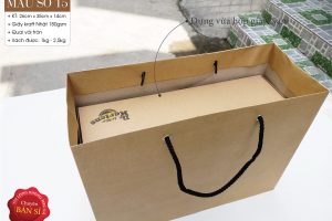 Kraft paper bag size L - Carrying Men's Shoe Boxes