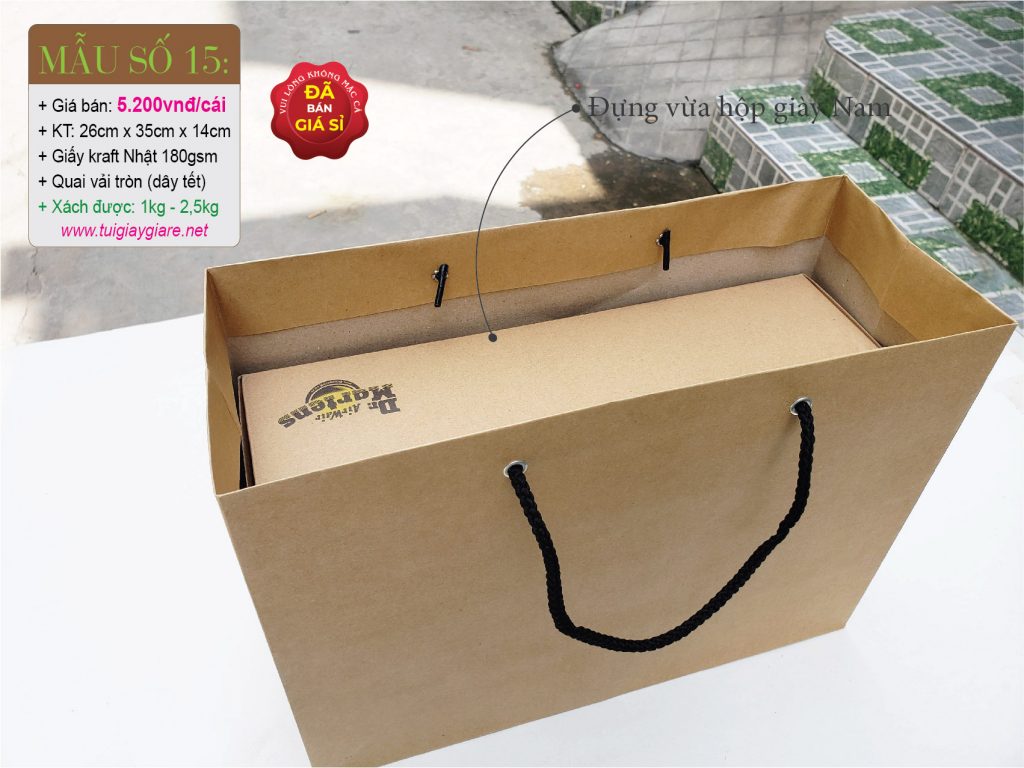 Túi giấy đựng hộp giày Nam