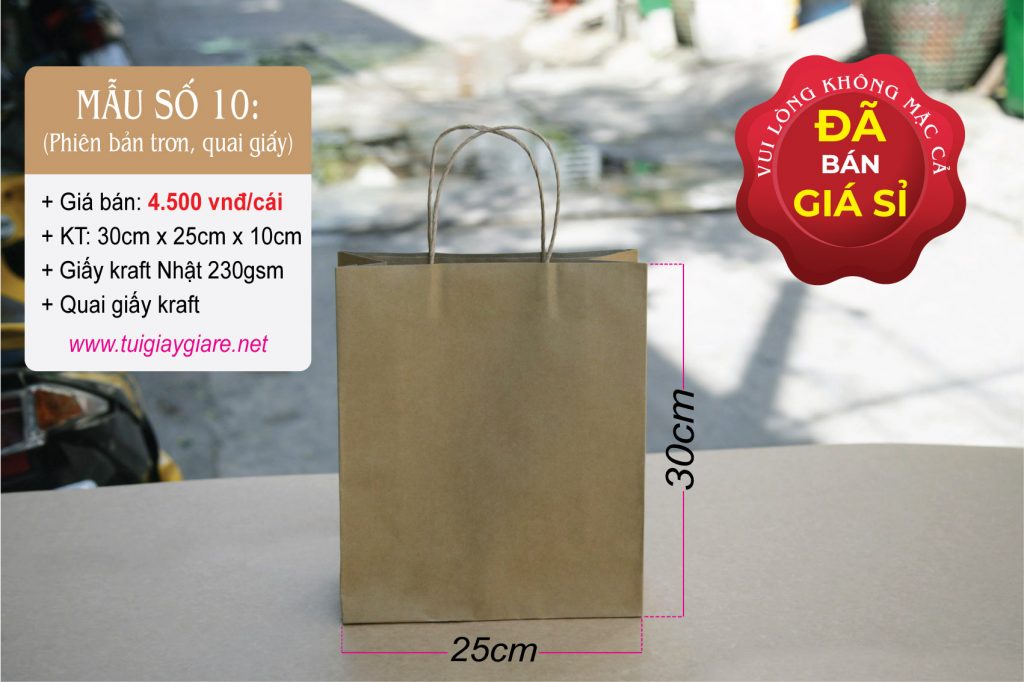 Túi giấy Kraft size M