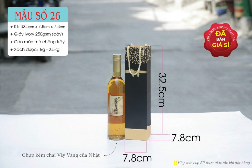 Túi đựng rượu vang 750ml