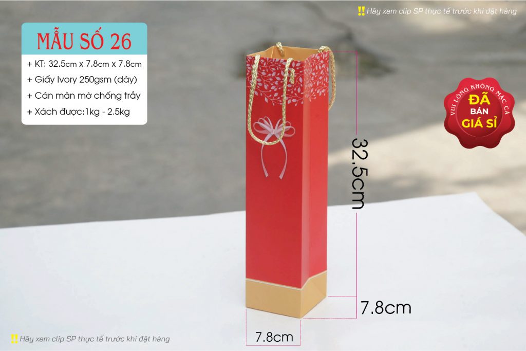 Túi đựng rượu vang 750ml
