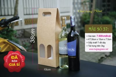 Hộp đựng rượu vang 2 chai