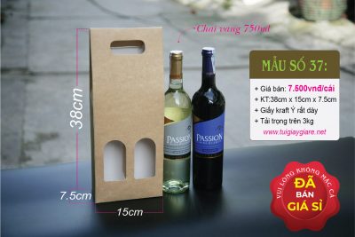 Hộp đựng rượu vang 2 chai