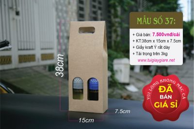 Hộp đựng rượu vang 2 chai