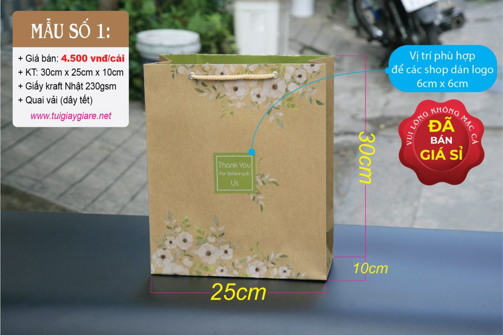 Được làm từ giấy kraft, dễ phân hủy trong tự nhiên