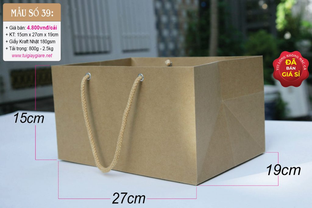 Túi giấy đựng hộp bánh