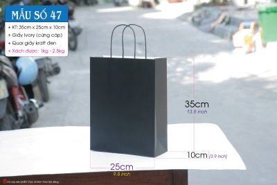 Túi giấy đen cao cấp