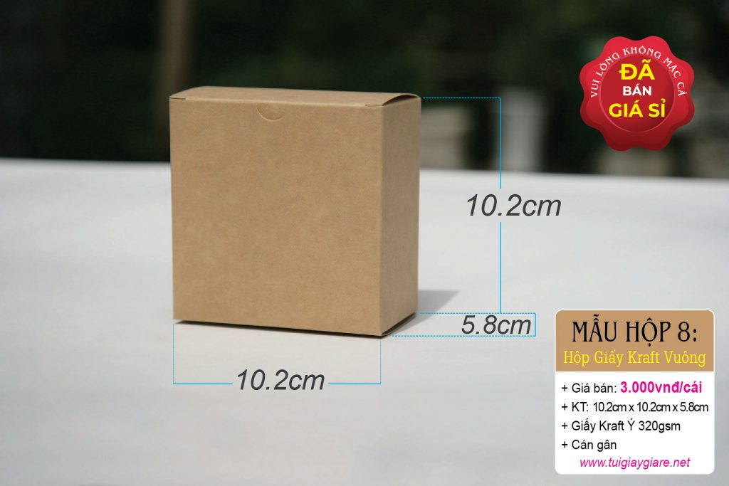 Hộp giấy kraft vuông