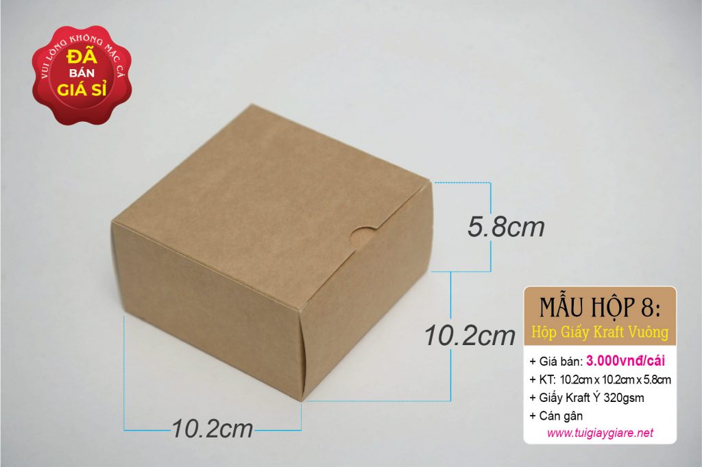 Hộp giấy kraft vuông