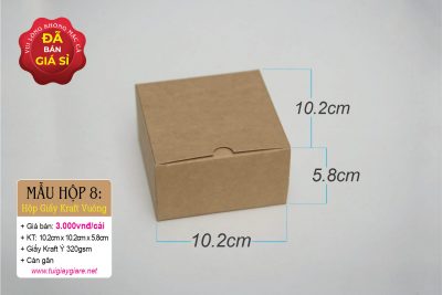 Hộp giấy kraft vuông