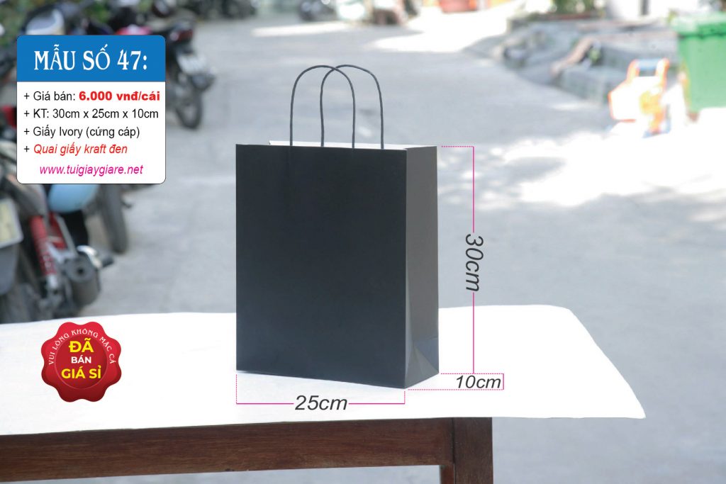 Túi giấy đen cao cấp