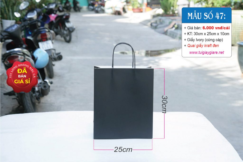 Túi giấy đen cao cấp