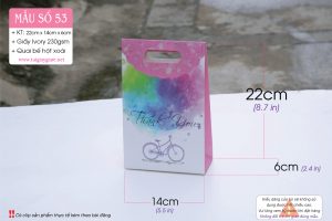 Túi giấy nắp gập dùng đựng nước hoa, son, mỹ phẩm