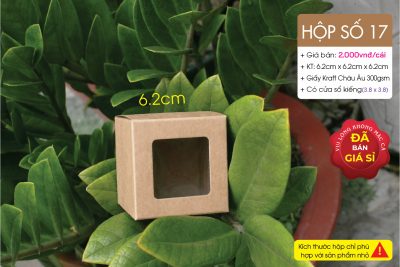 hộp giấy kraft có cửa sổ kiếng