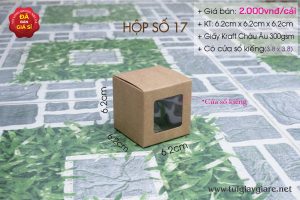 hộp giấy kraft có cửa sổ kiếng