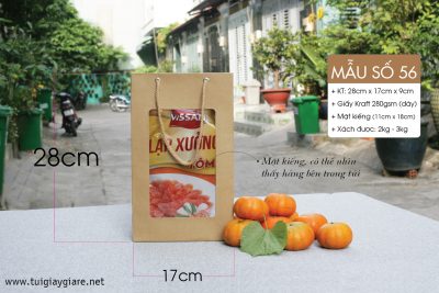 Túi giấy có mặt kiếng