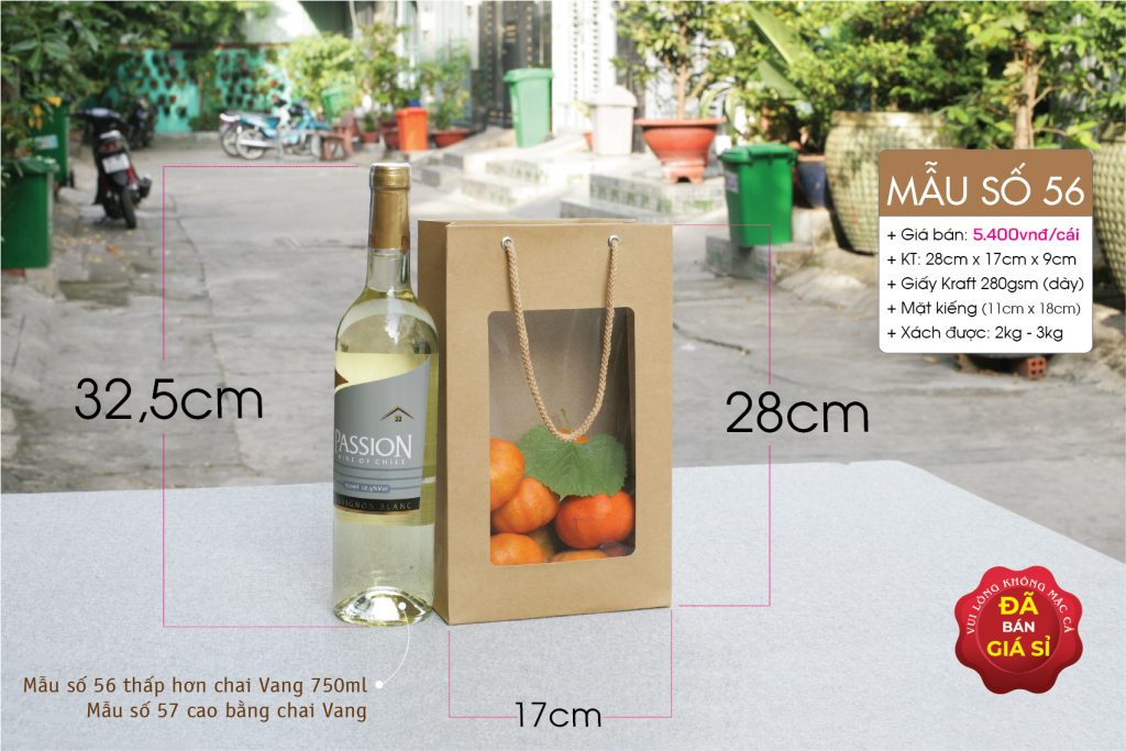 Túi đựng 2 chai mật ong, mật nho, hoa sáp