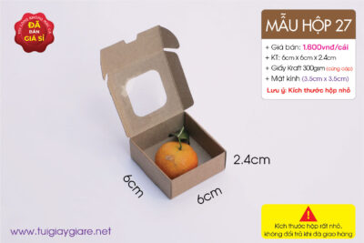 Hộp giấy mini đựng saffron