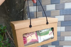 Kraft paper boxes with removable lid