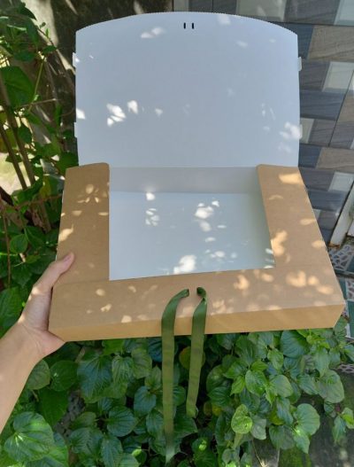 Hộp quà lớn giấy kraft - Có dây ruy băng thắt nơ - Kraft paper boxes with ribbon