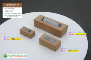Hộp 9: Hộp mini nắp ngang