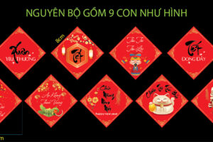 Tem decal trang trí Tết