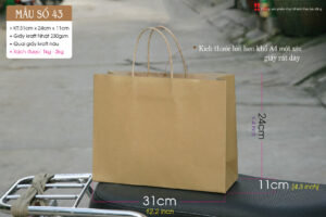 Mẫu 43: Túi kraft ngang size M
