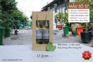 Mẫu 57: Túi giấy mặt kính